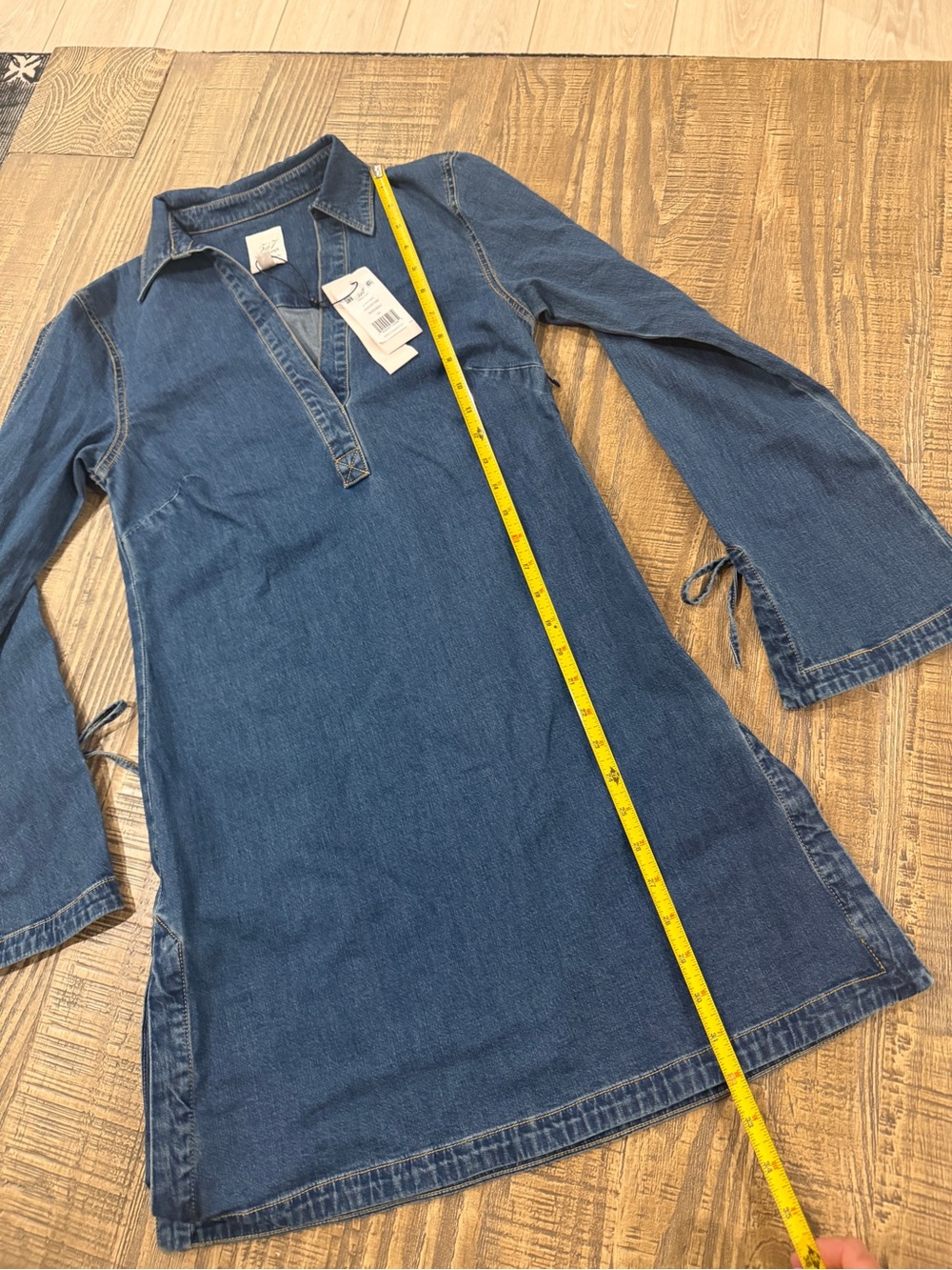 Cinq a Sept Ruisseau Denim Dress. - Picture 6 of 8